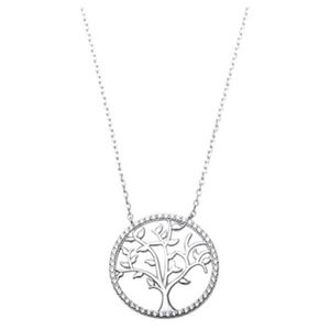 18K Plated Tree of Life CZ .925 Sterling Silver